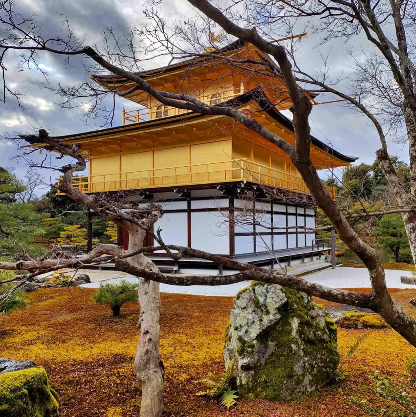 El templo Kinkaku-ji (conocido como pabellón de oro) es uno de los más bonitos y también es patromonio de la Humanidad